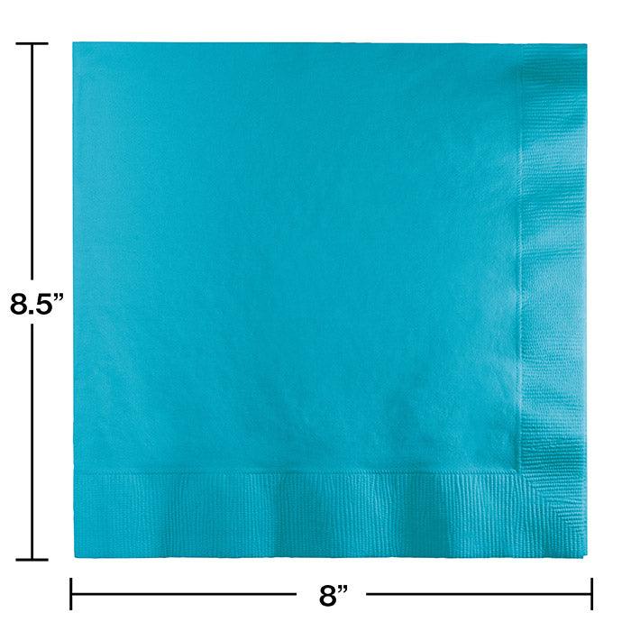 Bermuda Blue Dinner Napkins 3Ply 1/4Fld, 25 ct | Amazing Pinatas 