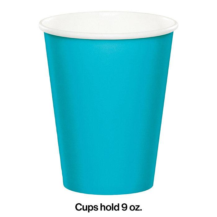Bermuda Blue Hot/Cold Paper Cups 9 Oz., 24 ct | Amazing Pinatas 