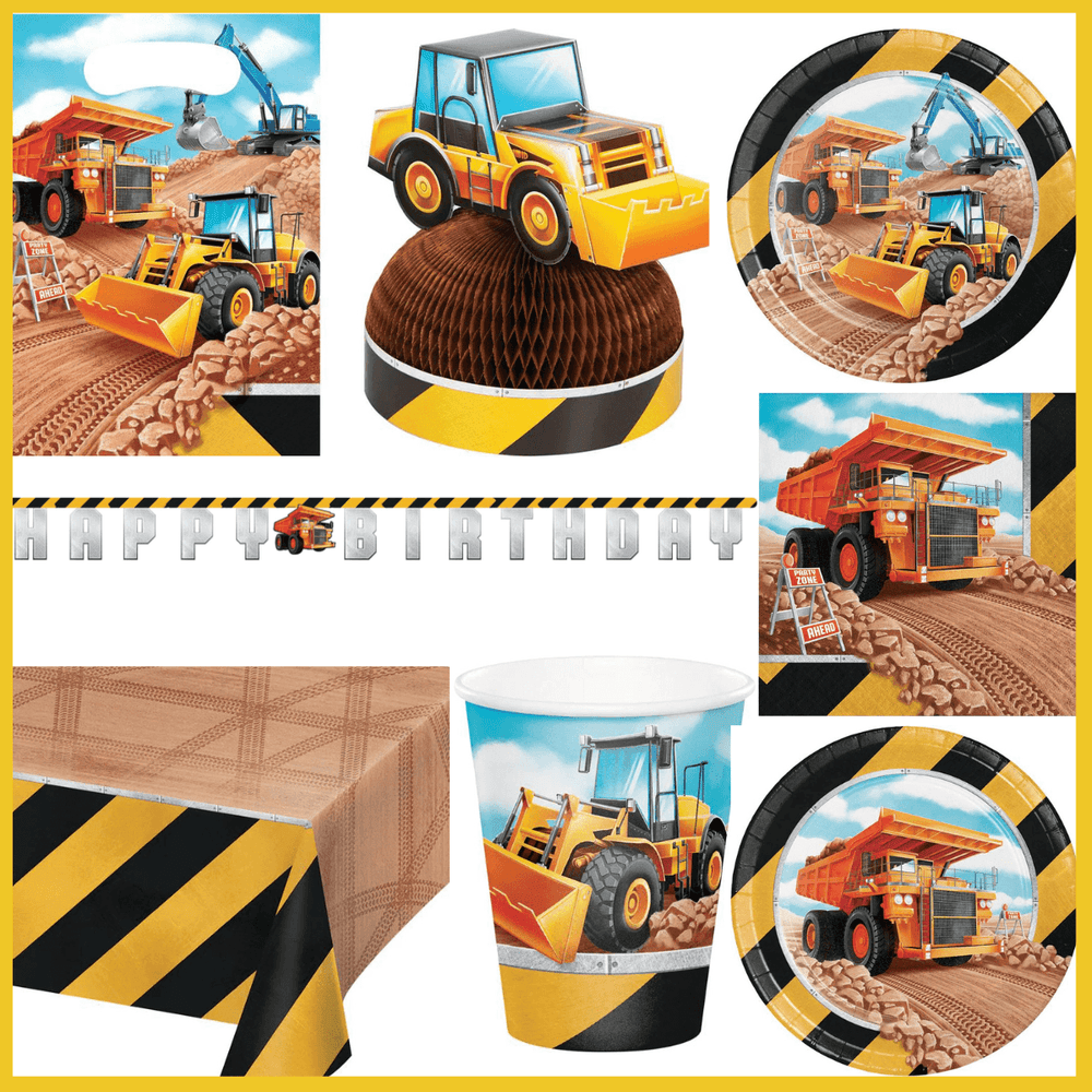 
                  
                    Big Dig Construction 51 Piece Birthday Kit for 8 | Amazing Pinatas 
                  
                