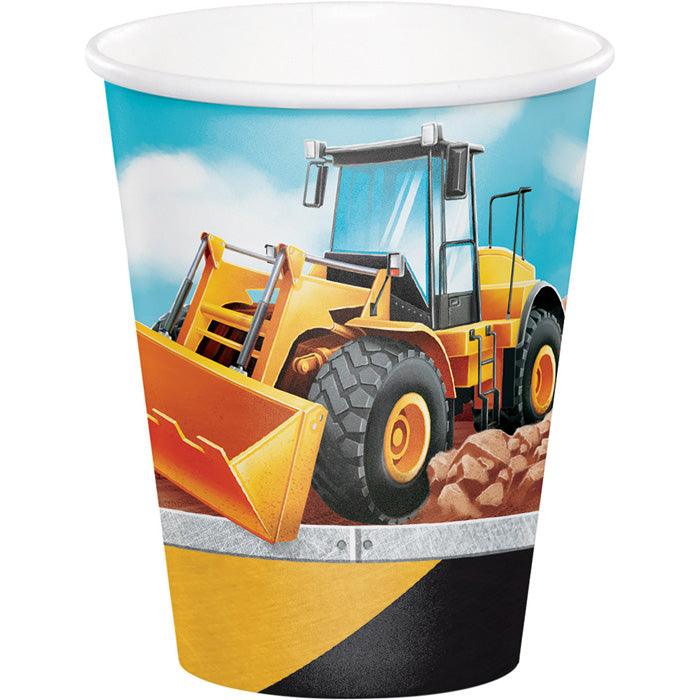 Big Dig Construction Hot/Cold Paper Cups 9 Oz., 8 ct | Amazing Pinatas 
