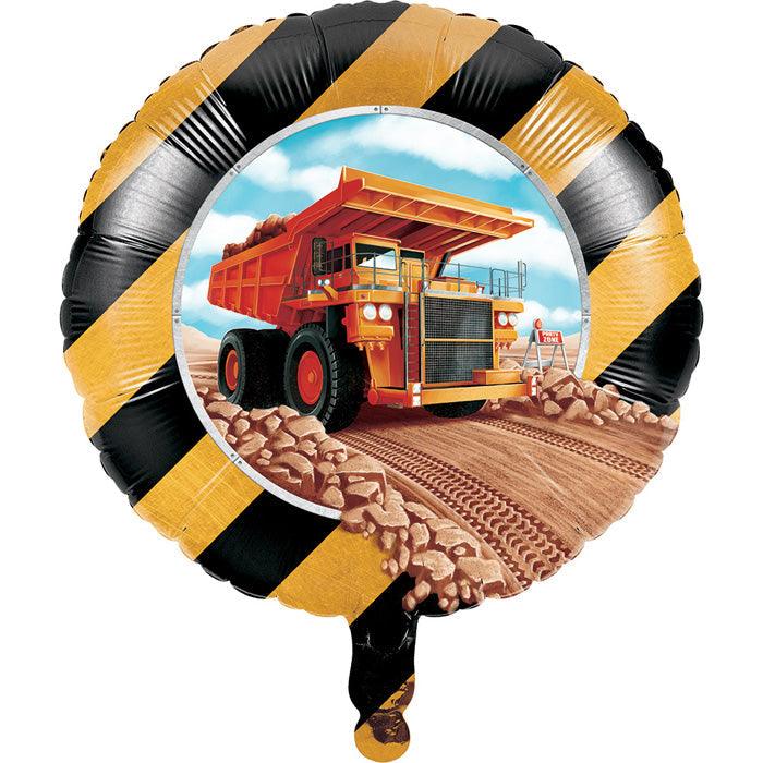 Big Dig Construction Metallic Balloon 18" | Amazing Pinatas 