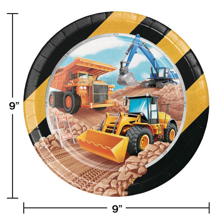 Big Dig Construction Paper Plates, 8 ct | Amazing Pinatas 