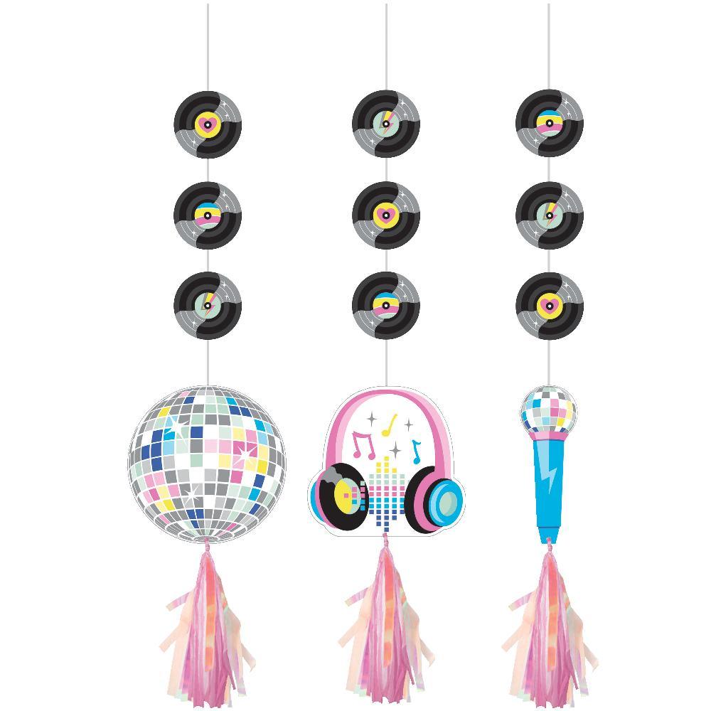 Birthday Beats Hanging Cutouts w/ Tassels (3 per Pkg) | Amazing Pinatas 