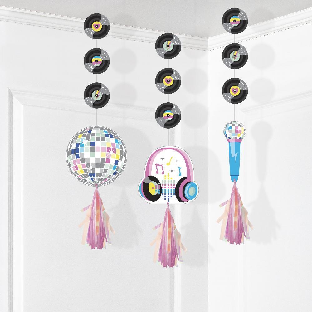 Birthday Beats Hanging Cutouts w/ Tassels (3 per Pkg) | Amazing Pinatas 