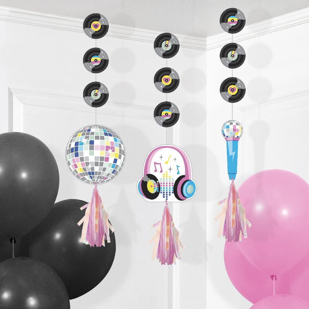 Birthday Beats Hanging Cutouts w/ Tassels (3 per Pkg) | Amazing Pinatas 