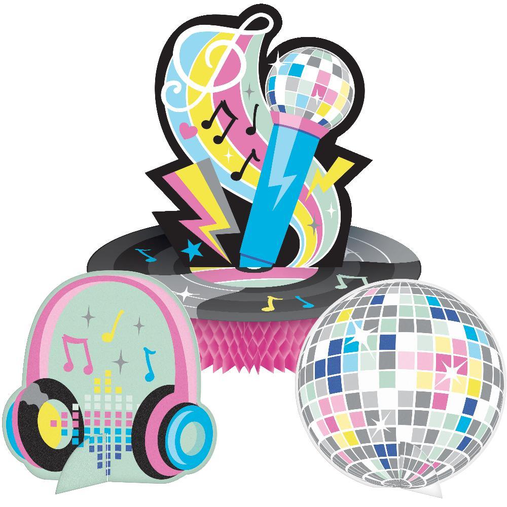 Birthday Beats Honeycomb Centerpiece (1 per Pkg) | Amazing Pinatas 