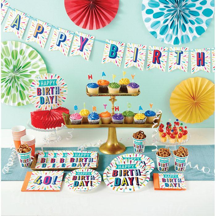 
                  
                    Birthday Burst Shaped Banner With Ribbon | Amazing Pinatas 
                  
                