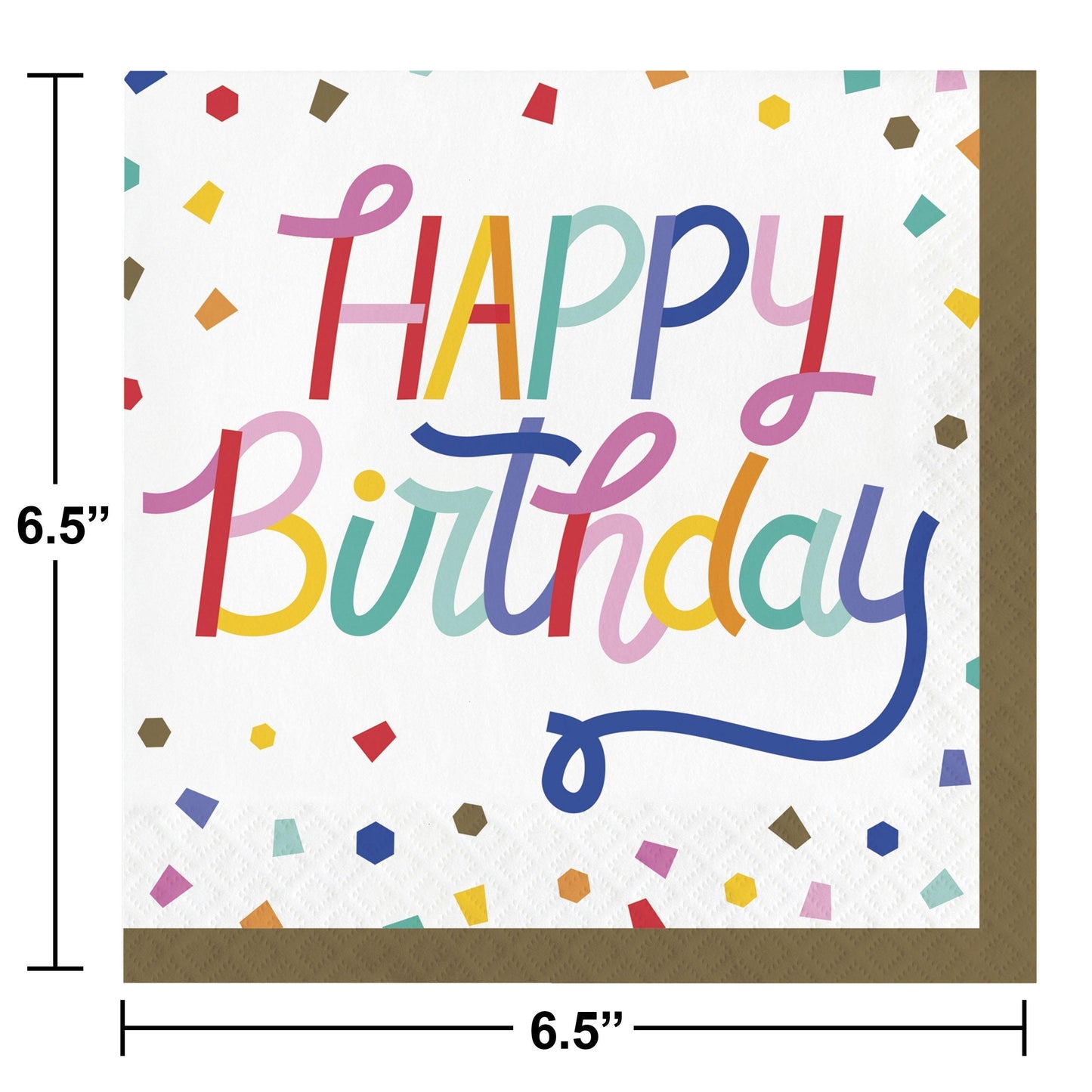 Birthday Confetti 2Ply Luncheon Napkin (16/Pkg) | Amazing Pinatas 