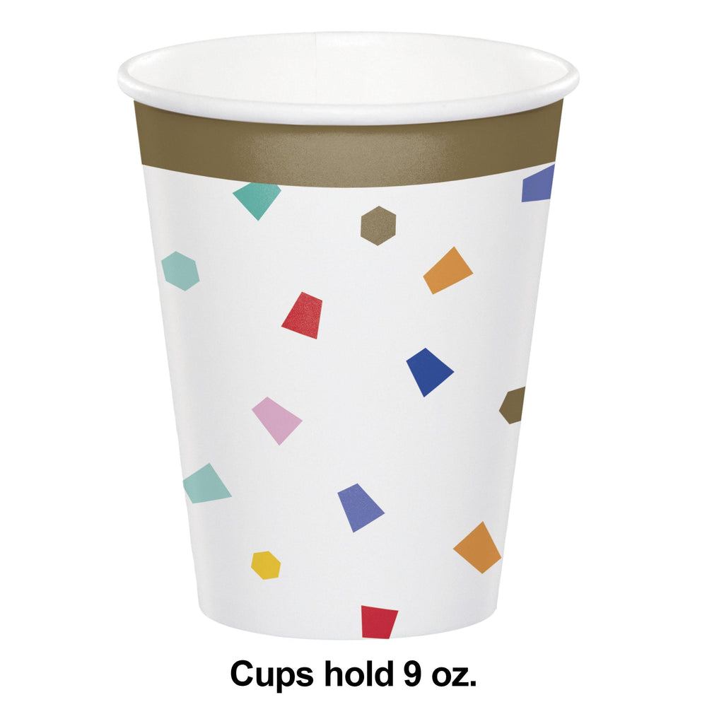 Birthday Confetti Hot/Cold Cup 9oz. (8/Pkg) | Amazing Pinatas 