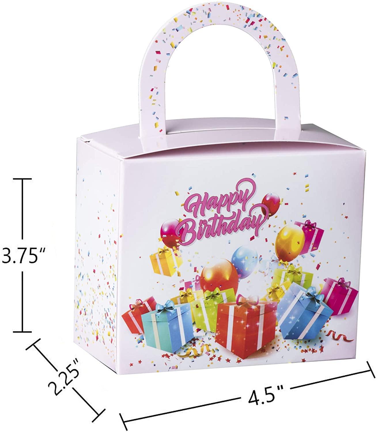 Birthday Girls Candy Boxes 36 Pack 4.5" X 3.75" X 2.25" | Amazing Pinatas 