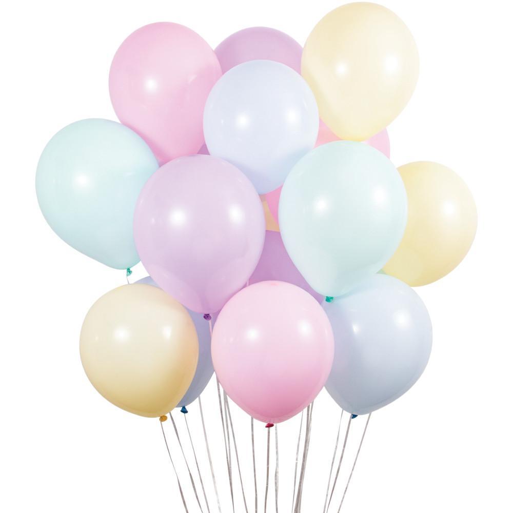 Birthday Latex Balloons 12" Asst Pastel Colors 15ct | Amazing Pinatas 