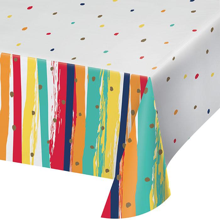 
                  
                    Birthday Stripes Tablecover, Paper 1ct | Amazing Pinatas 
                  
                