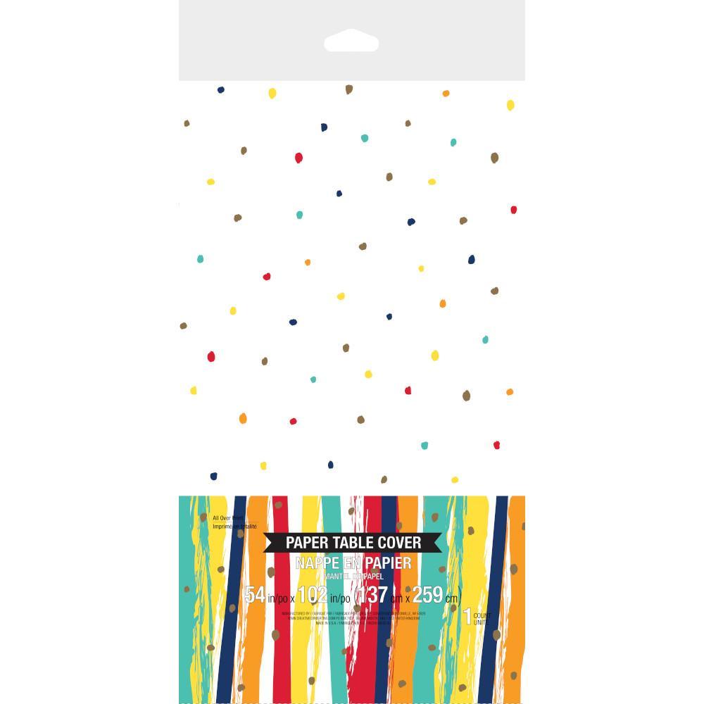 
                  
                    Birthday Stripes Tablecover, Paper 1ct | Amazing Pinatas 
                  
                