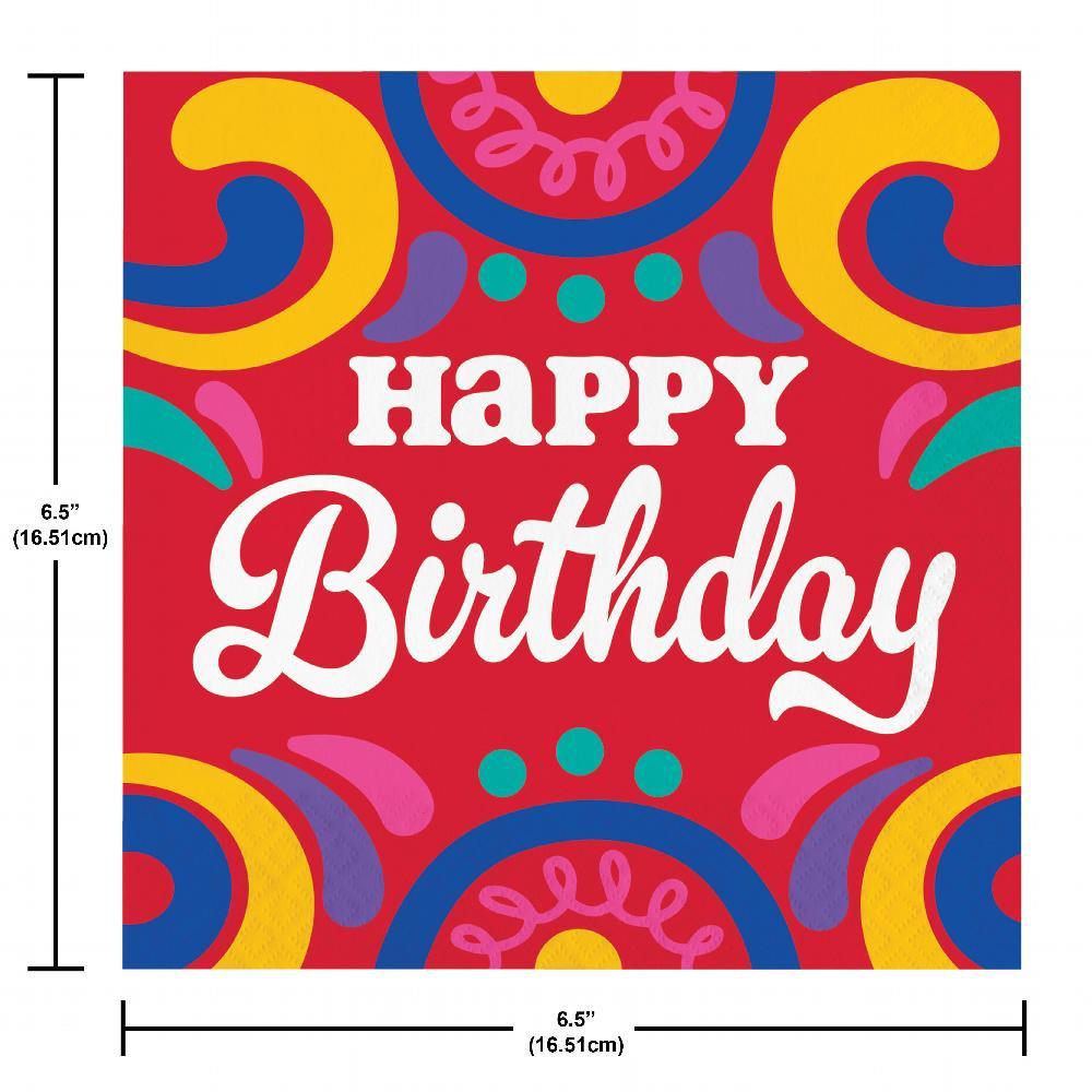 
                  
                    Birthday Swirls Lunch Napkin (16 per Pkg) | Amazing Pinatas 
                  
                