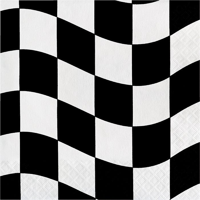 Black And White Check Napkins, 18 ct | Amazing Pinatas 