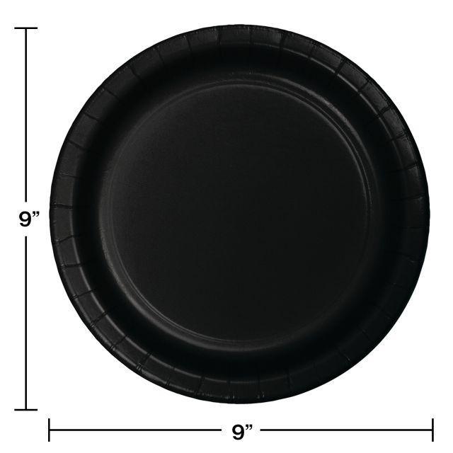 Black Paper Plates, 24 ct | Amazing Pinatas 