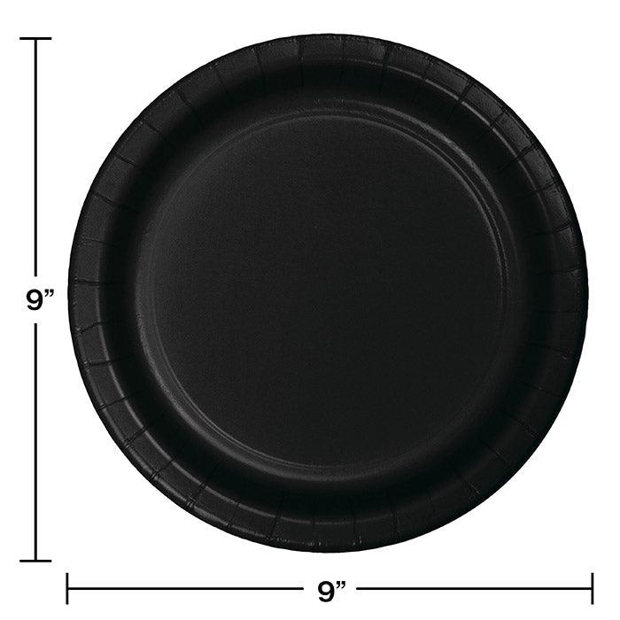 Black Paper Plates, 75 ct | Amazing Pinatas 