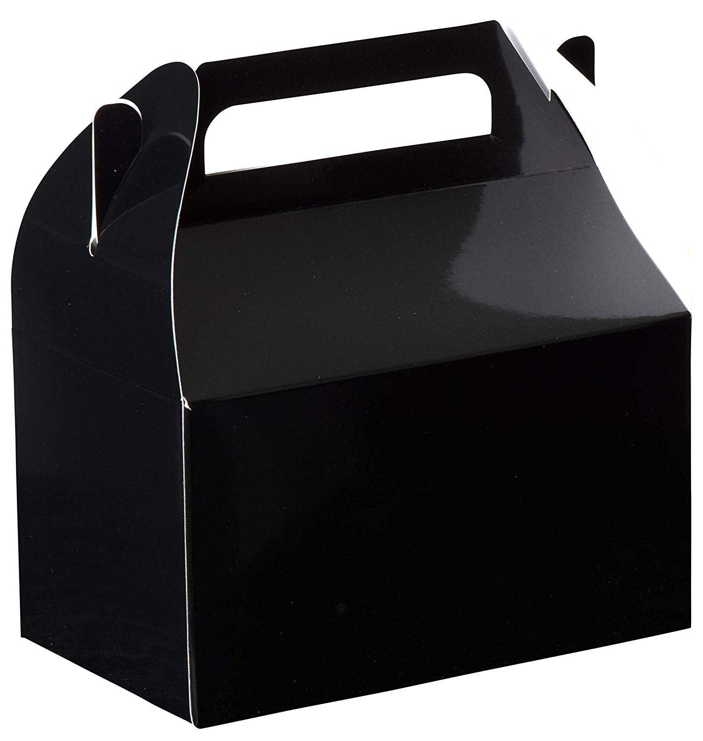 Black Party Favors Paper Treat Boxes 20 Pack 6.25" X 3.75" X 3.5" | Amazing Pinatas 