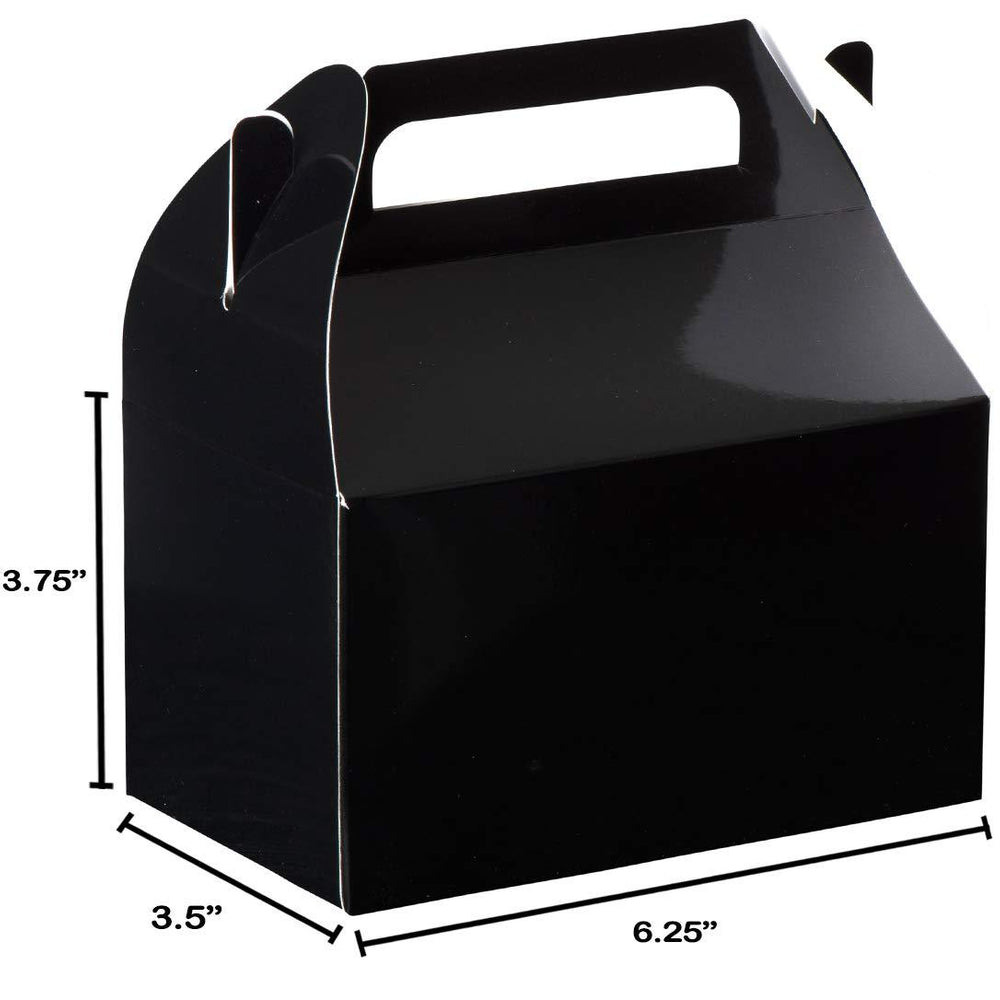 
                  
                    Black Party Favors Paper Treat Boxes 20 Pack 6.25" X 3.75" X 3.5" | Amazing Pinatas 
                  
                