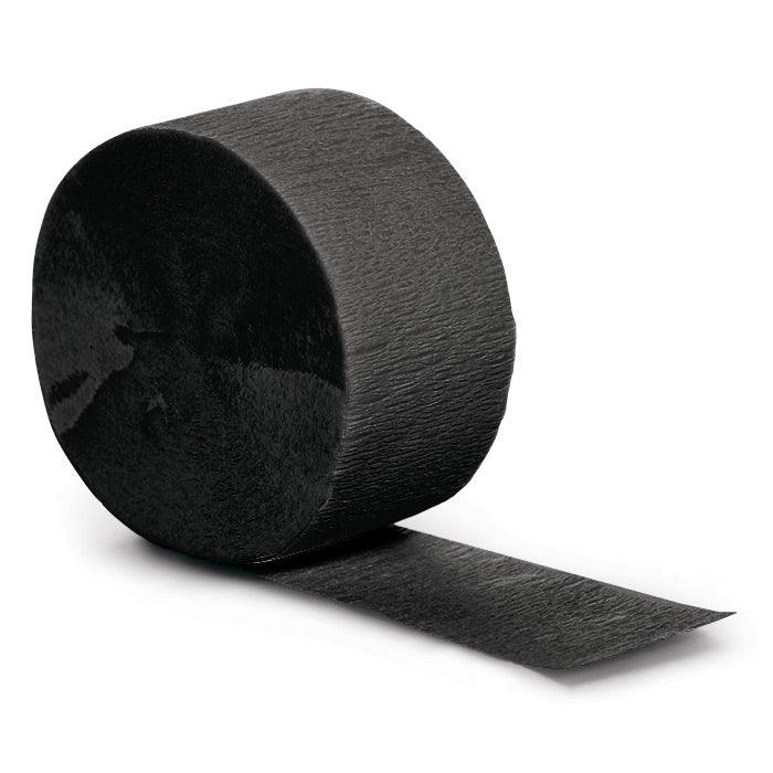 Black Velvet Crepe Streamers 81' | Amazing Pinatas 