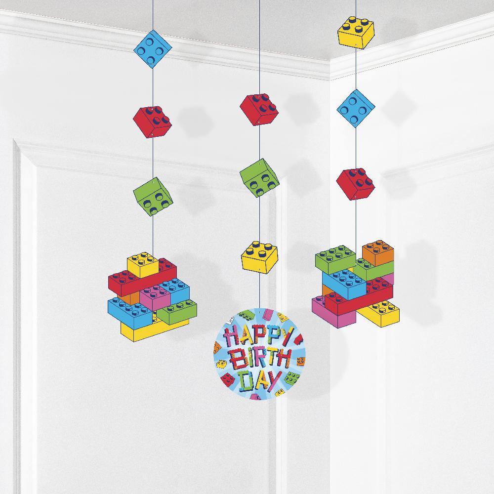 Block Bash Hanging Cutouts (3 per Pkg) | Amazing Pinatas 