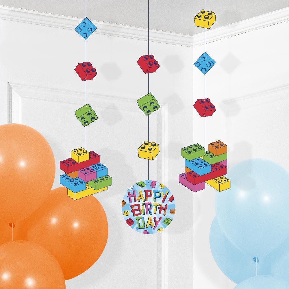 Block Bash Hanging Cutouts (3 per Pkg) | Amazing Pinatas 