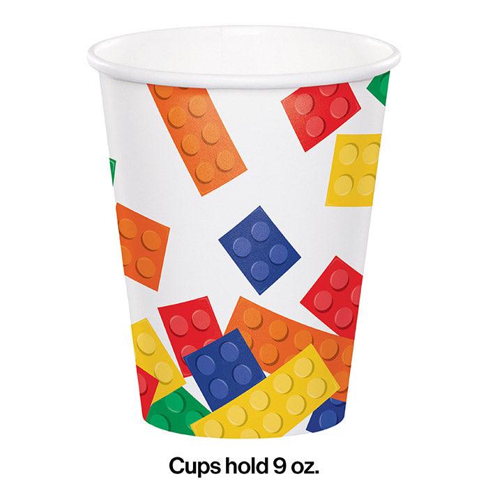 Block Party Hot/Cold Paper Cups 9 Oz., 8 ct | Amazing Pinatas 