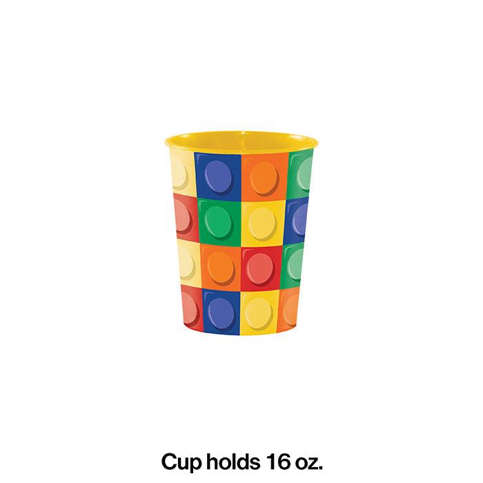 Block Party Plastic Keepsake Cup 16 Oz. | Amazing Pinatas 