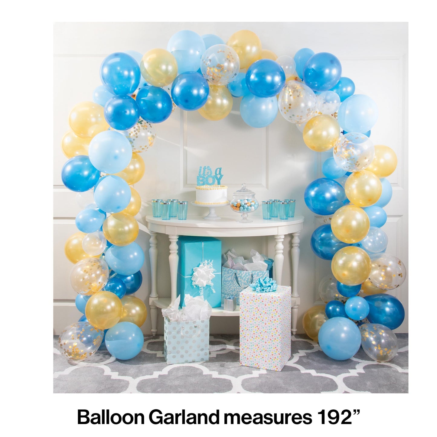 Blue And Gold Balloon Garland Kit (112/Pkg) | Amazing Pinatas 