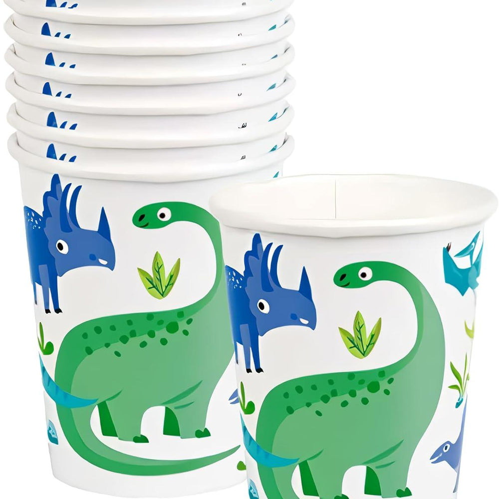 
                  
                    Blue & Green Dinosaur Birthday Party 9 oz Beverage Cups, Pack of 8 | Amazing Pinatas
                  
                