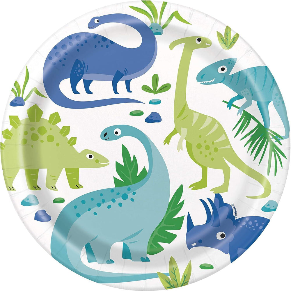 
                  
                    Blue & Green Dinosaur Birthday Party Dessert Plates, Pack of 8 | Amazing Pinatas
                  
                