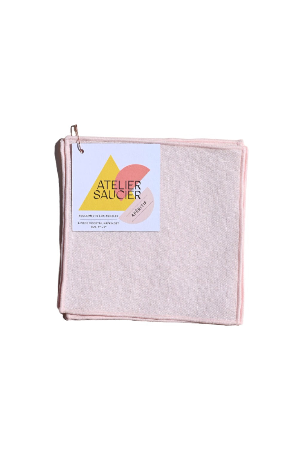 Blush Linen Cocktail Napkins | Set of 4 | Amazing Pinatas 