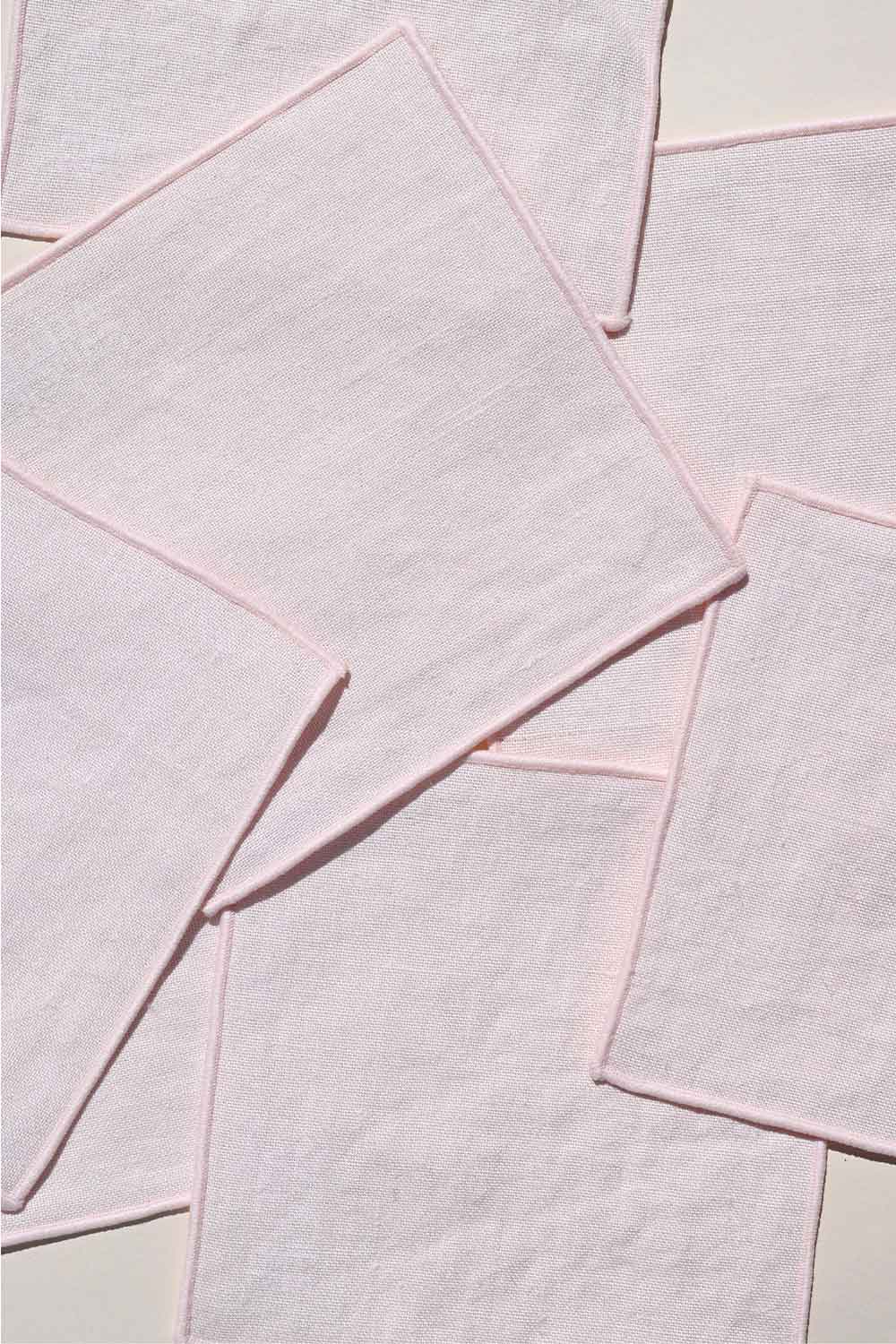 Blush Linen Cocktail Napkins | Set of 4 | Amazing Pinatas 