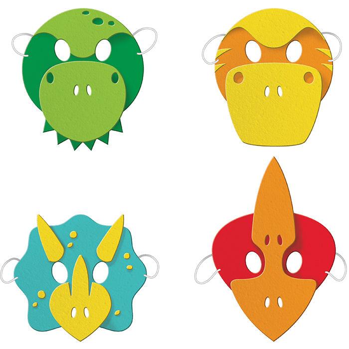 Boy Dino Party Foam Masks 4ct | Amazing Pinatas 