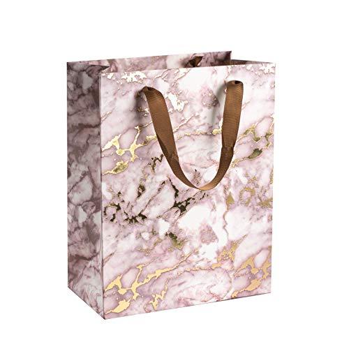 
                  
                    Brown Marble Design Foil Stamped Gift Bags 24 Pack 9"X 7"X 4" | Amazing Pinatas 
                  
                