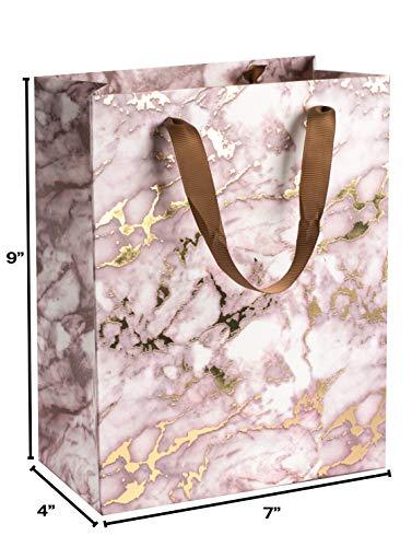 
                  
                    Brown Marble Design Foil Stamped Gift Bags 24 Pack 9"X 7"X 4" | Amazing Pinatas 
                  
                