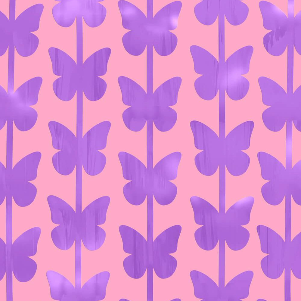 
                  
                    Butterfly Curtain - matte purple foil curtain
                  
                