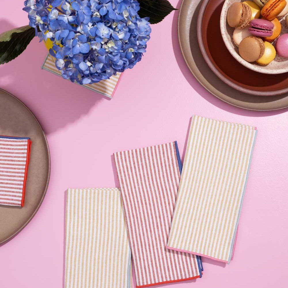 Carnival Stripe Napkins | Set of 4 | Amazing Pinatas 