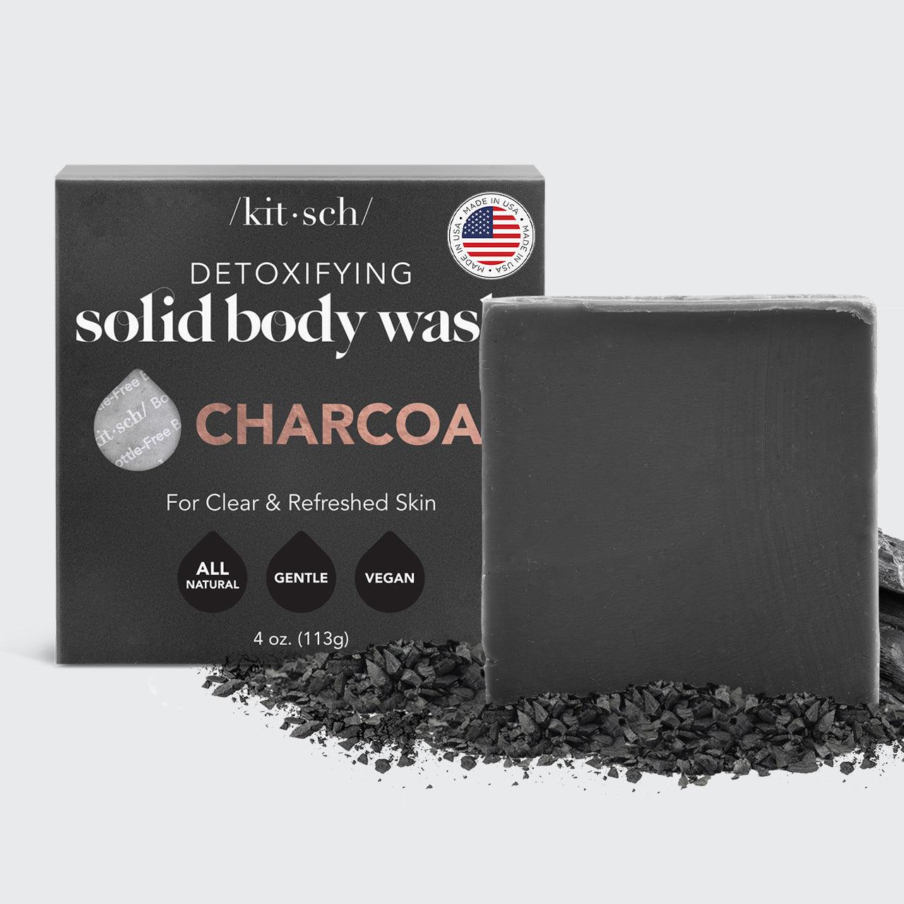 Charcoal Detoxifying Body Wash Bar | Amazing Pinatas 