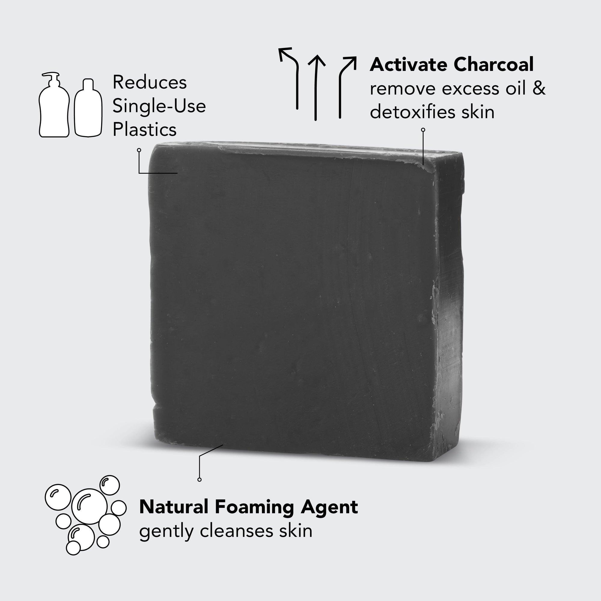 Charcoal Detoxifying Body Wash Bar | Amazing Pinatas 