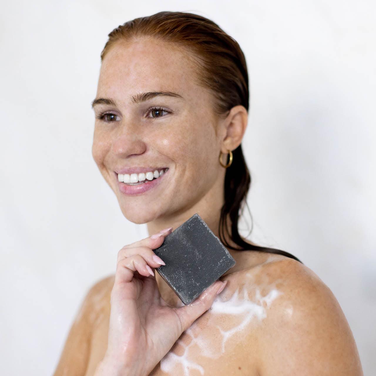 Charcoal Detoxifying Body Wash Bar | Amazing Pinatas 