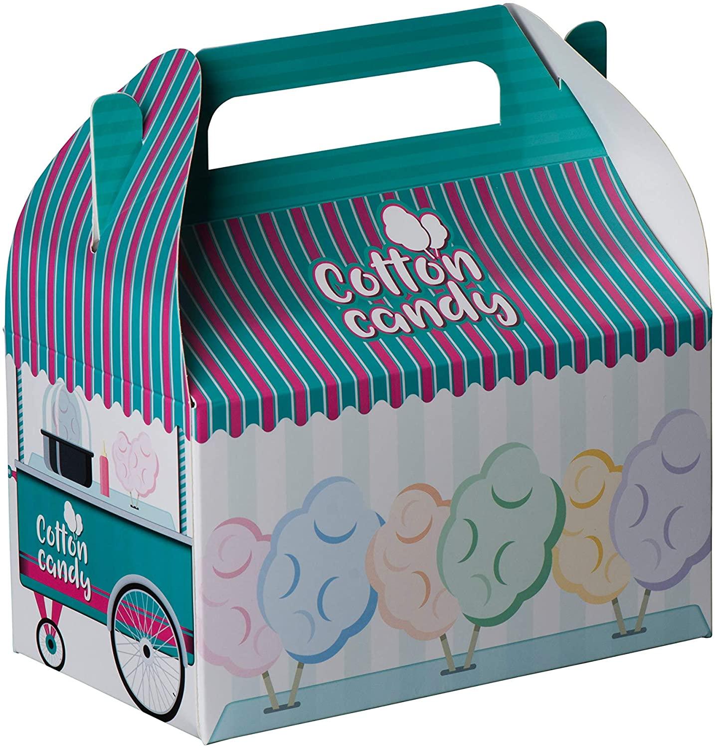 Cotton Candy Paper Treat Boxes 20 Pack 6.25" X 3.75" X 3.5" | Amazing Pinatas 