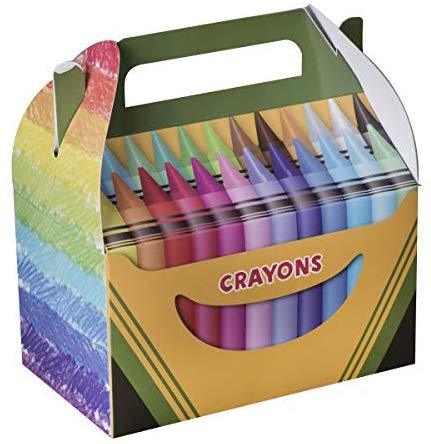 Crayon Paper Treat Boxes 20 Pack S 6.25" X 3.75" X 3.5" | Amazing Pinatas 