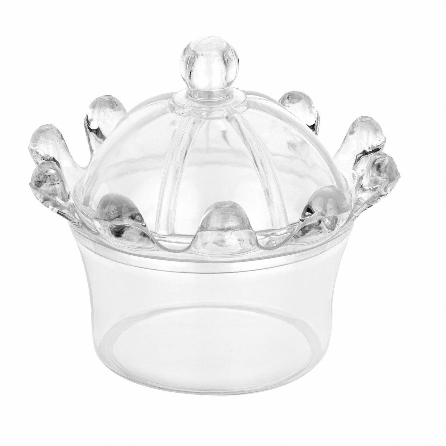 Crown Shaped Acrylic Candy Boxes 16 Pack 2.95"X2.75" | Amazing Pinatas 