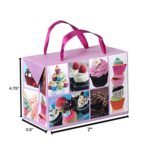 
                  
                    Cupcake Design Paper Gift Bag Box 12 Pack 7"X 3.5"X 4.75" | Amazing Pinatas 
                  
                