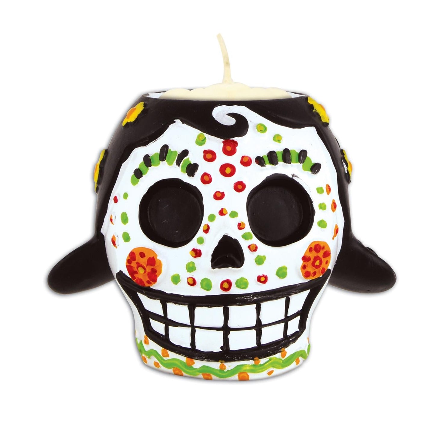 Day Of The Dead Female Tea Light Holder | Amazing Pinatas 