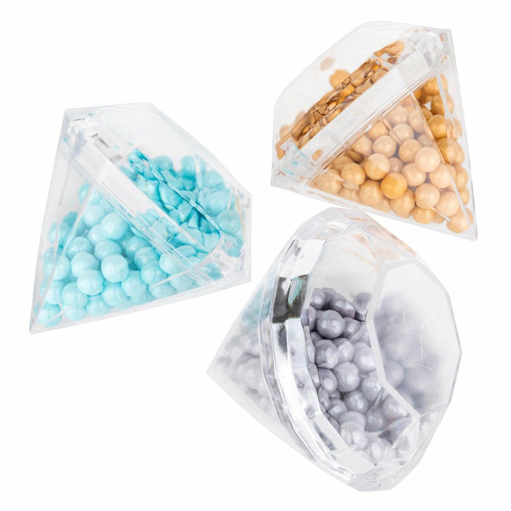 Diamond Shaped Acrylic Candy Boxes 24 Pack 2.75"x2.75"x2.75" | Amazing Pinatas 