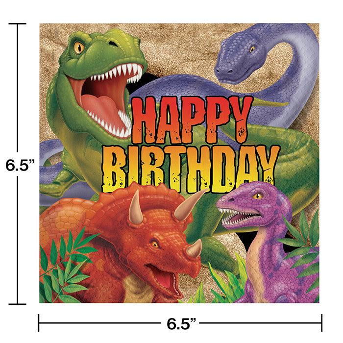 Dinosaur Birthday Napkins, 16 ct | Amazing Pinatas 