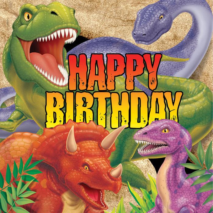 Dinosaur Birthday Napkins, 16 ct | Amazing Pinatas 