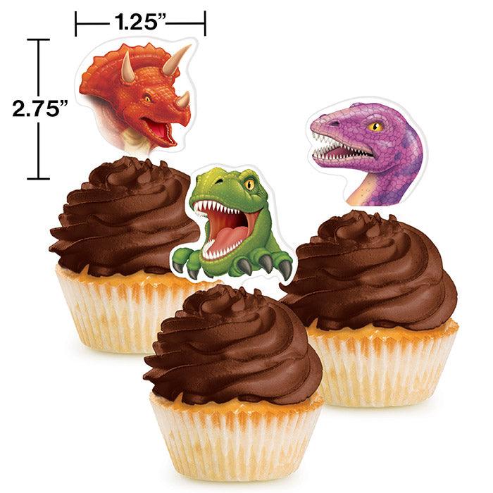 Dinosaur Cupcake Topper, 12 ct | Amazing Pinatas 